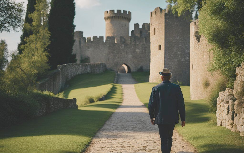 A Celtic guy named Kenneth walks to the castle