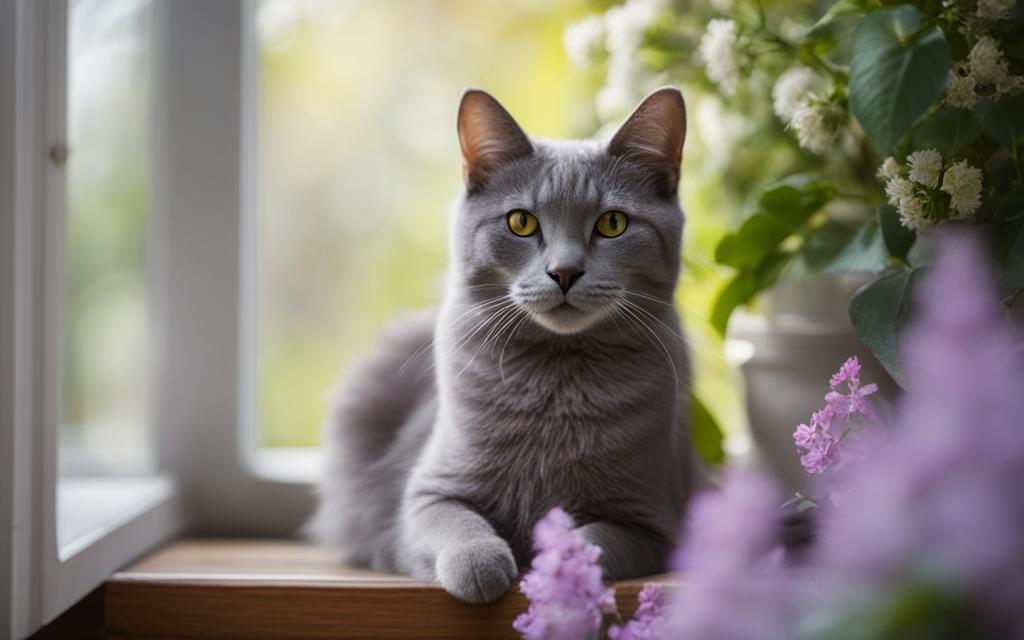 grey cat symbolizing silence