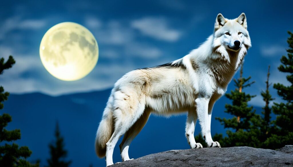 white wolf as spiritual guide