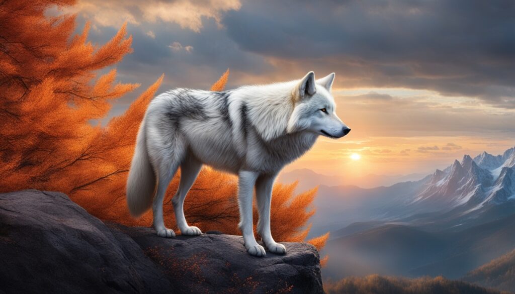 white wolf transformation